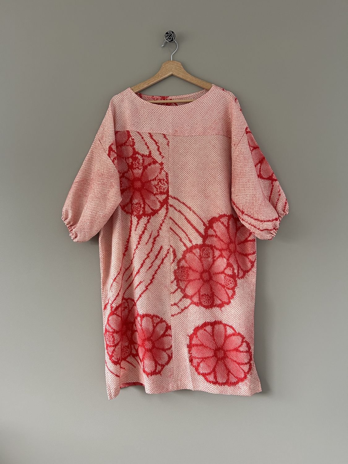 Upcycled Silk Shibori-dyed Tunic/Dress