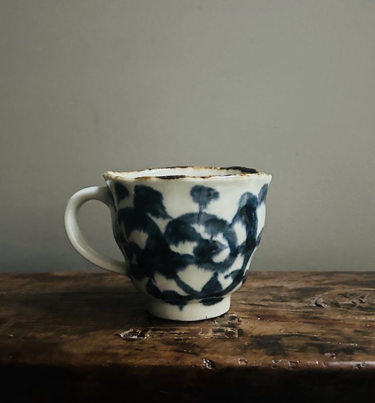 Handpainted Tako Karakusa Mug