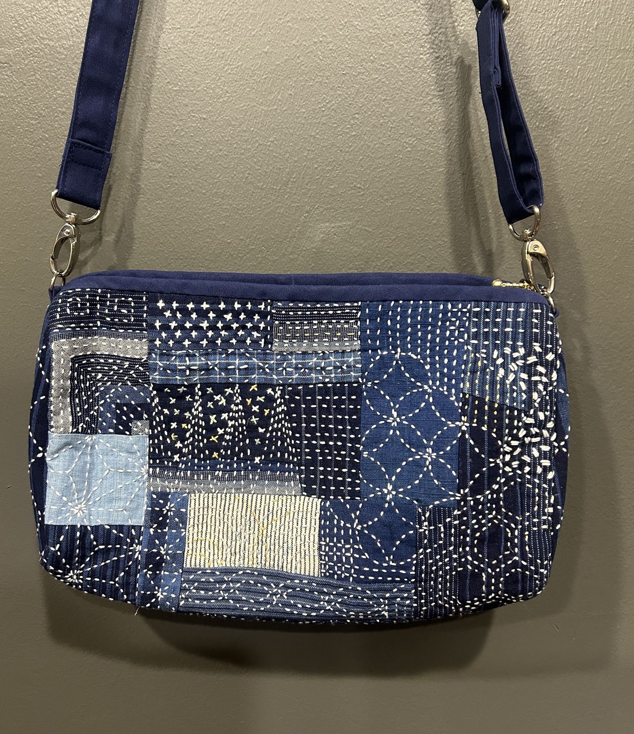 Matsuzaka Cotton Patchwork Bag – Allover Sashiko Stitching