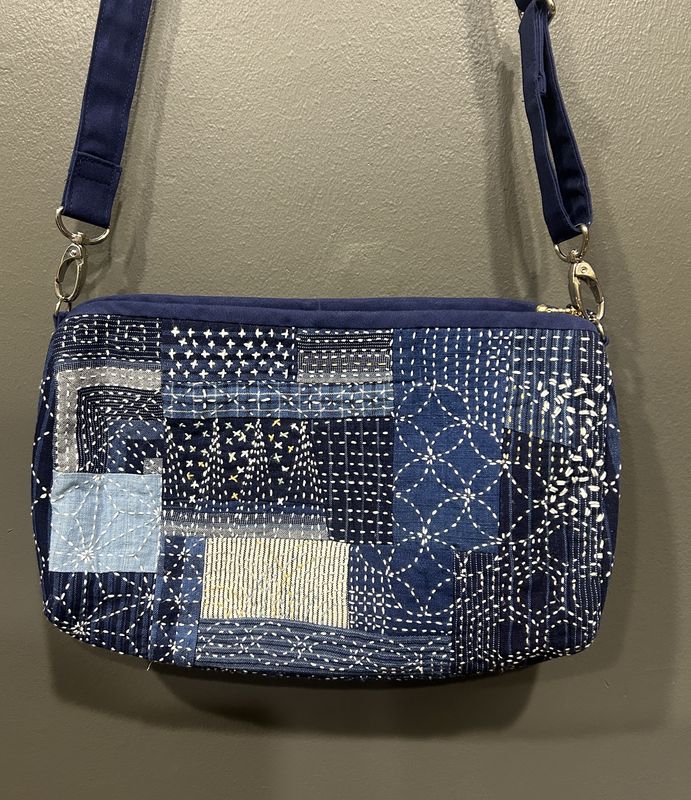 Matsuzaka Cotton Patchwork Bag – Allover Sashiko Stitching
