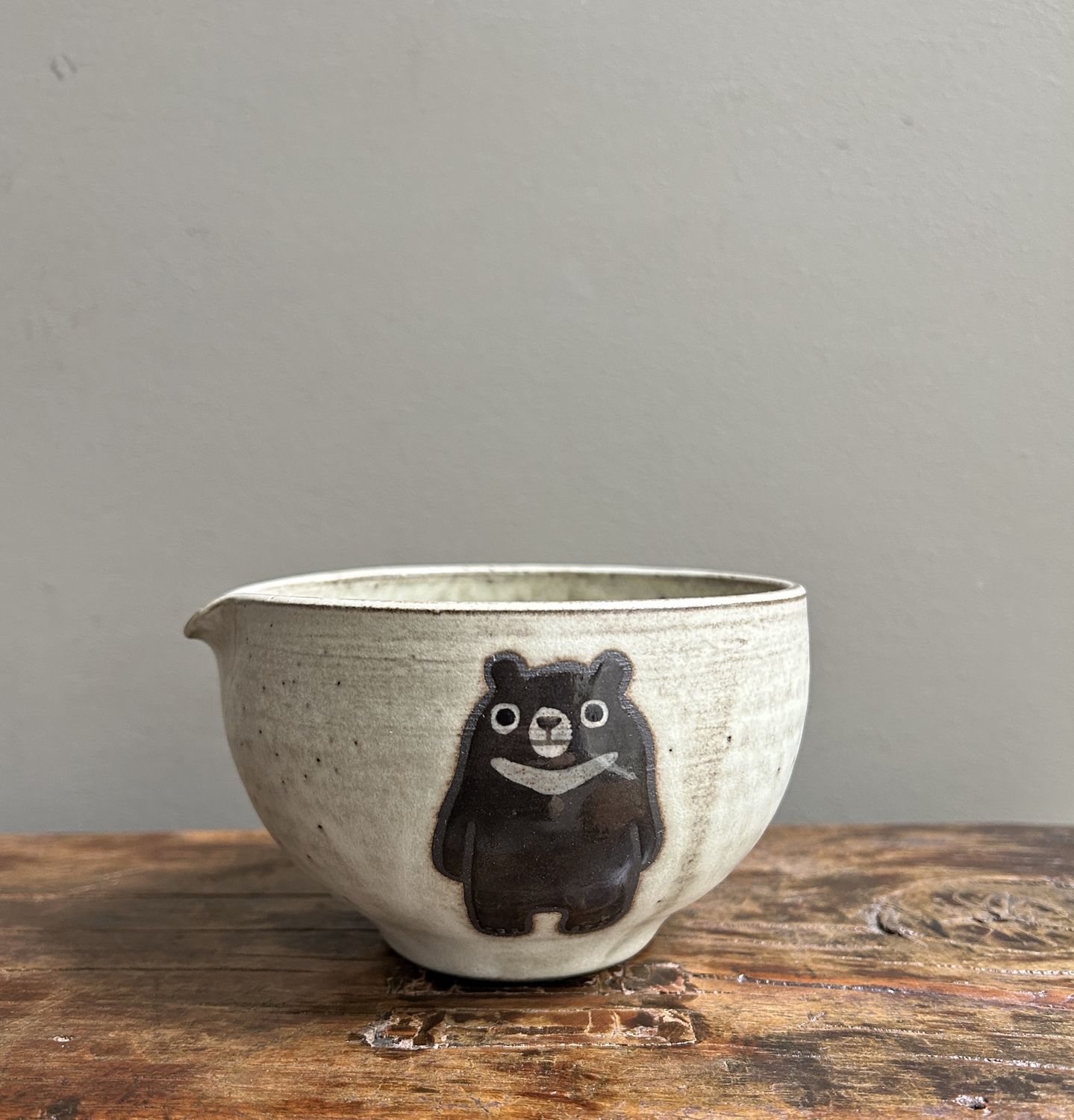 Yuki’s Bear Matcha  Bowl with Spout
