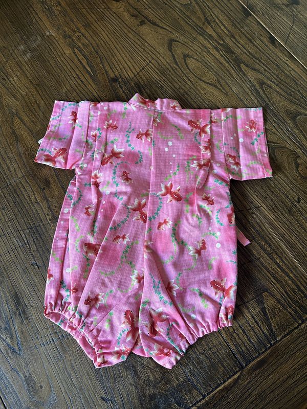 Jinbei Jumpsuit - Pink Goldfish