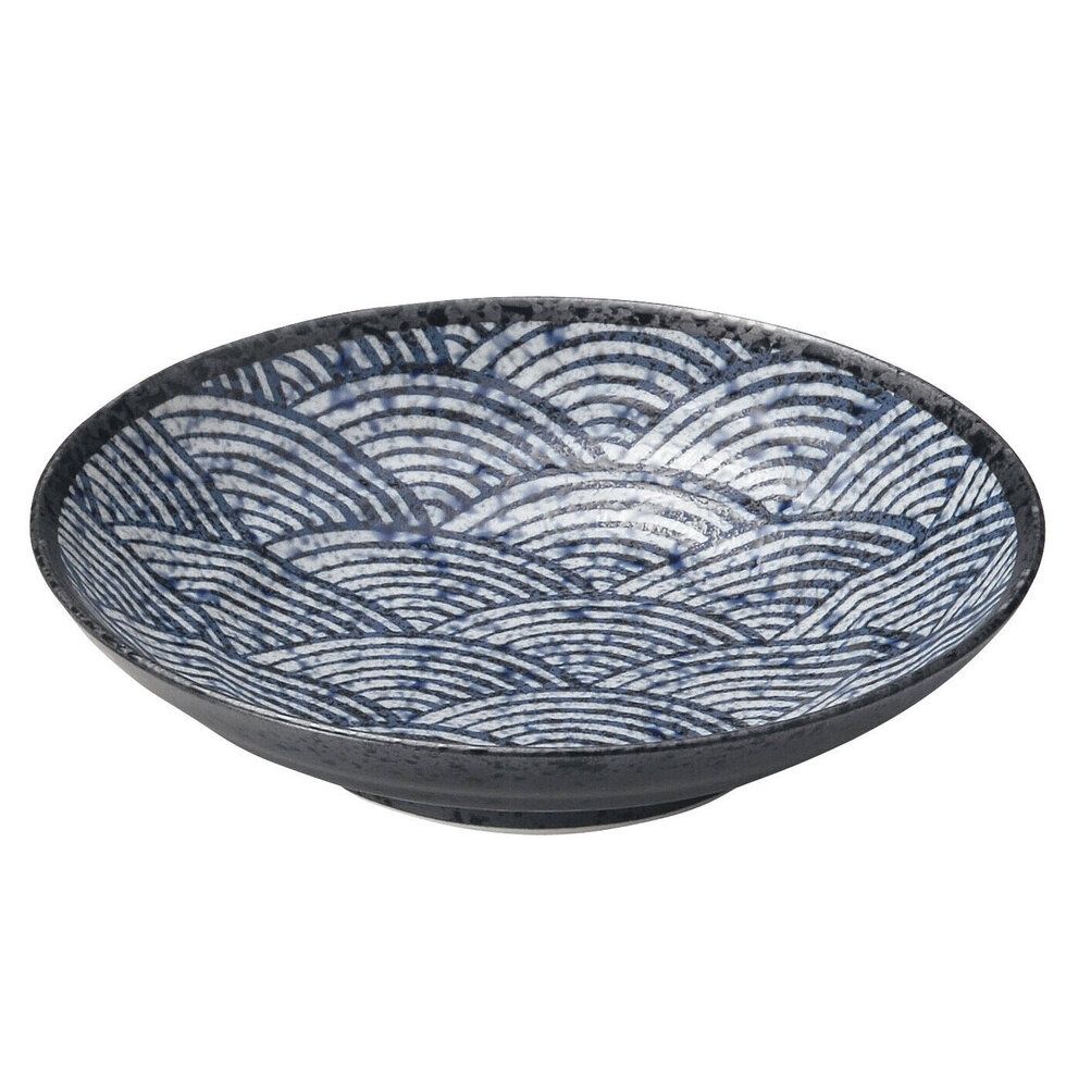 Seikaiha 23 cm Deep Dinner Plate