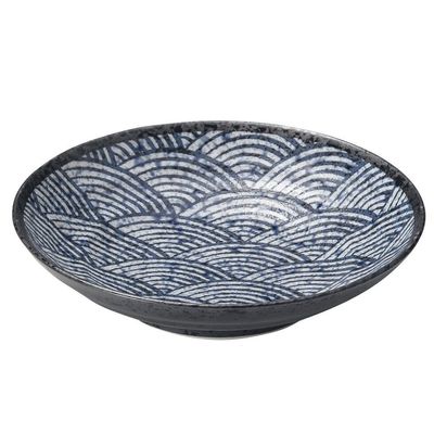Seikaiha 23 cm Deep Dinner Plate