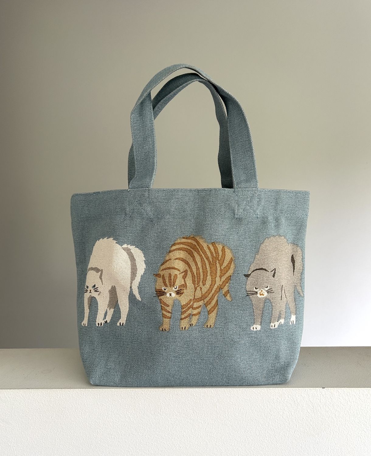 Mini CanvasTote Bag  - Cat