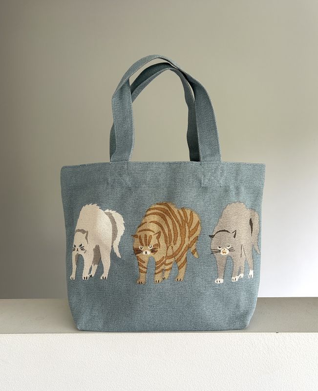 Mini CanvasTote Bag  - Cat