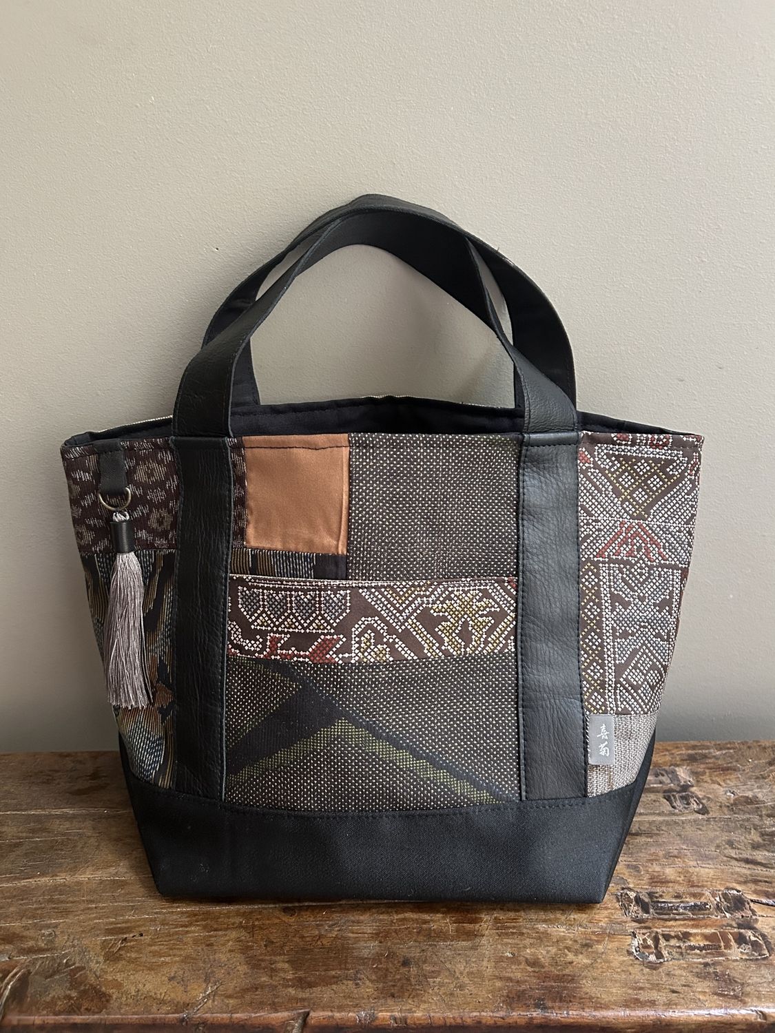 Oshima Silk Patchwork Tote Bag