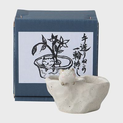 Handcrafted Cat Vase