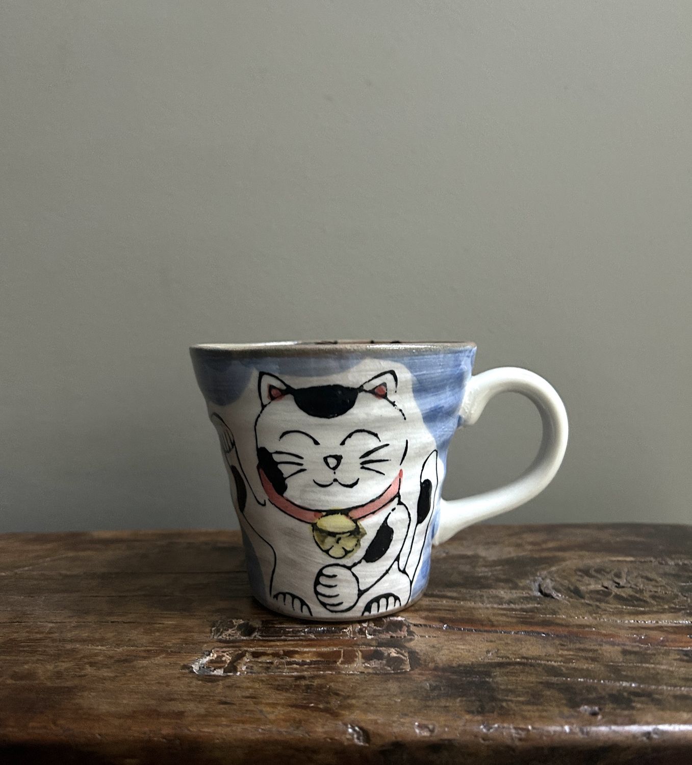 Mino Cat Mug - Blue