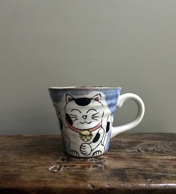 Mino Cat Mug - Blue