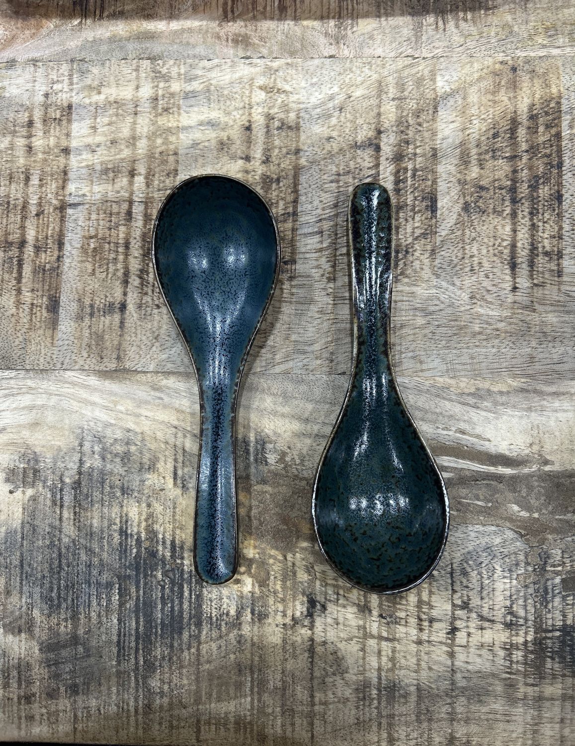Renge - Ceramic Soup Spoon - Blue