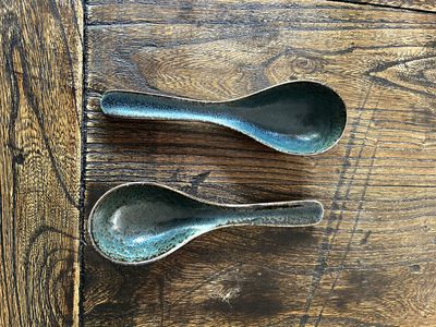 Renge - Ceramic Soup Spoon - Blue