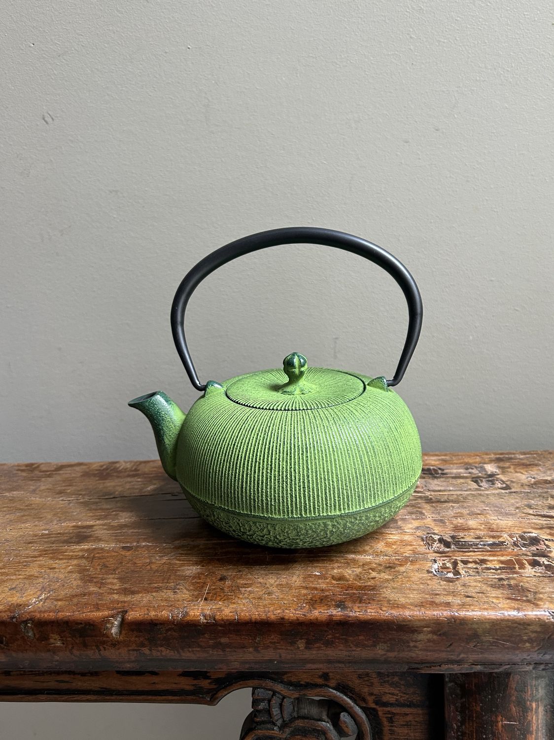 Nanbu Tekki Cast Iron Teapot - Green