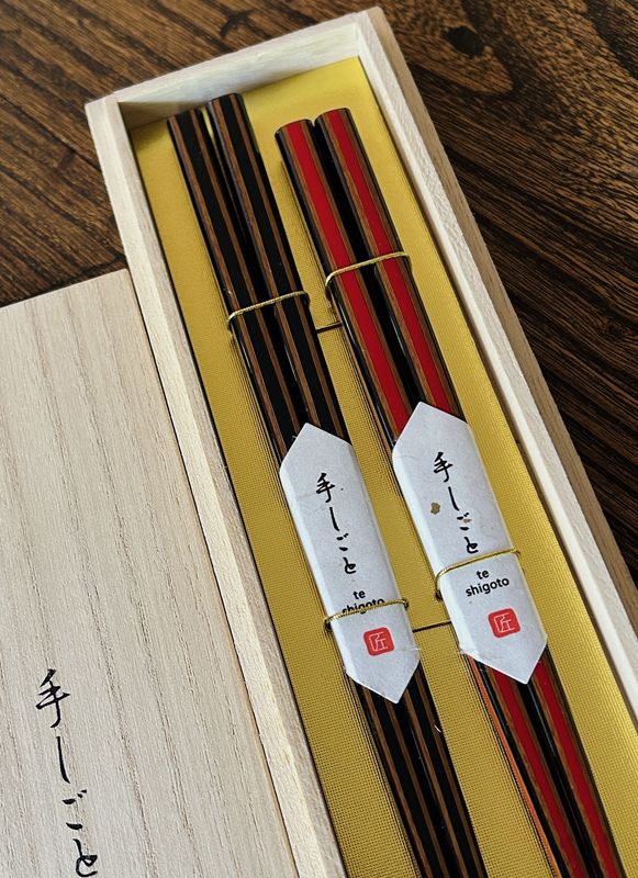 Wakasa Lacquer Chopsticks – Togidashi Style (Gift Box)