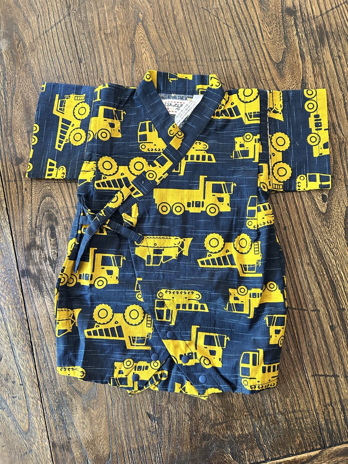 Jinbei Style Jumpsuit  -  Truck Print/Navy