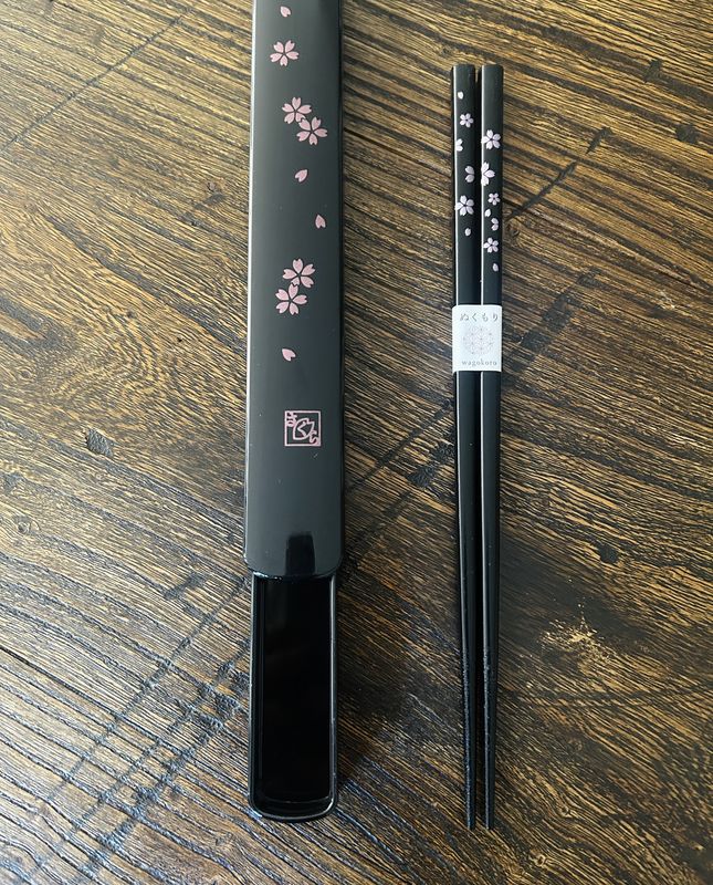Chopsticks with Travel Case - Cherry Blossom