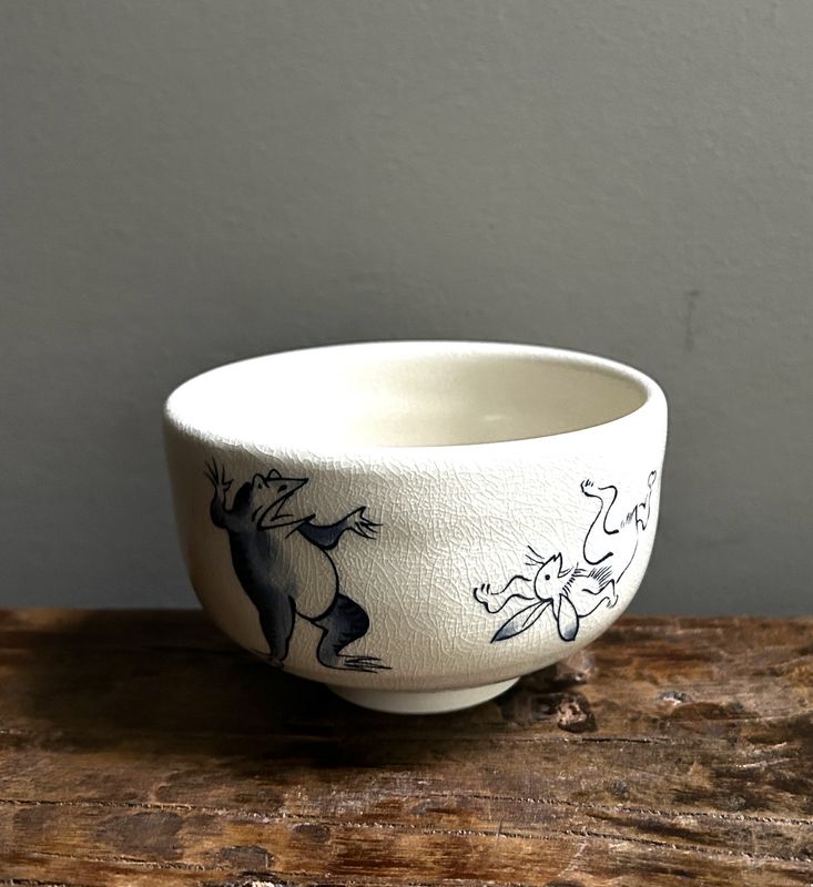 Petite Chojyu-giga Matcha Bowl