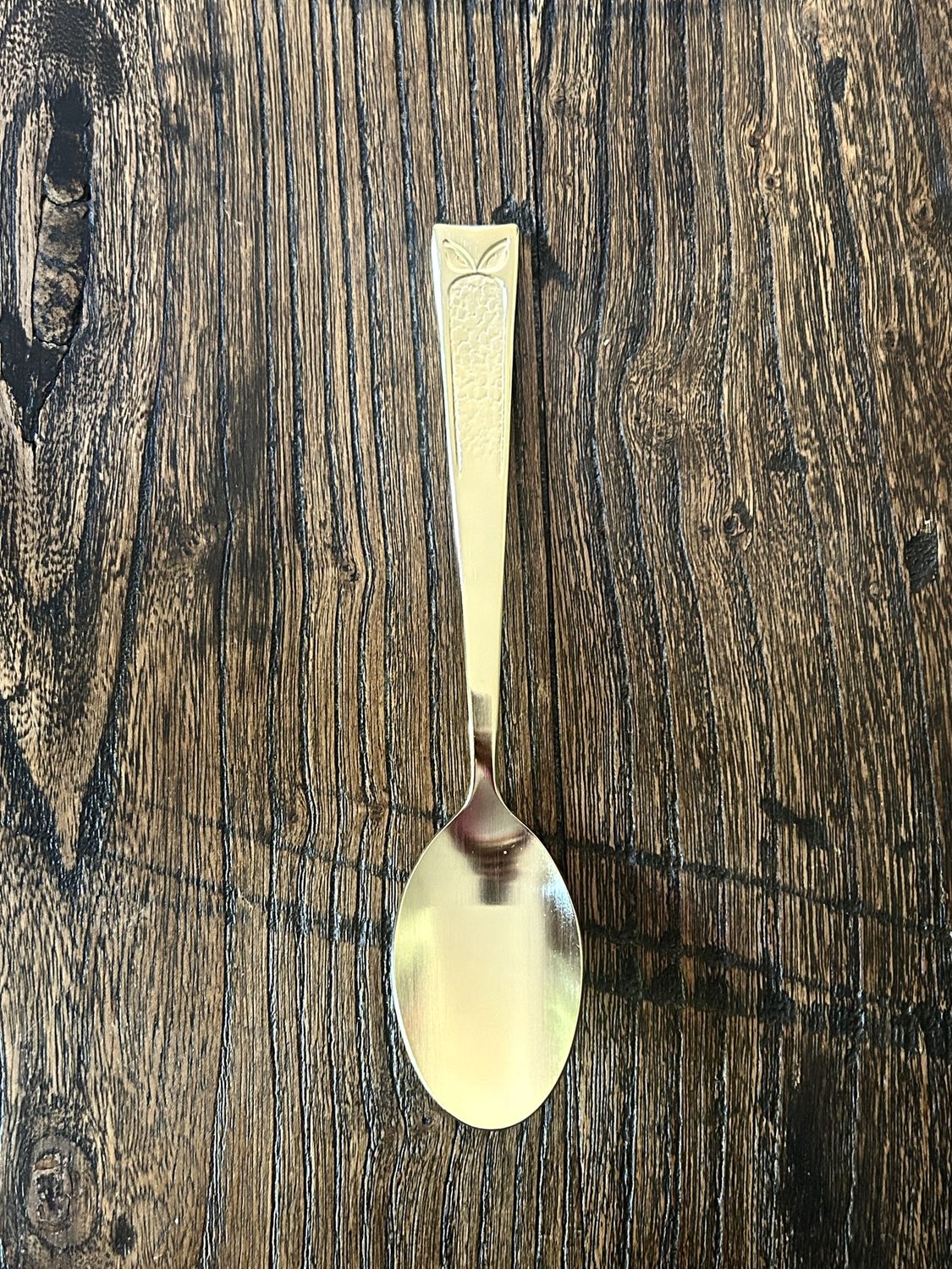 Owl Dessert Spoon – Gold &amp; Silver Finish (Stainless Steel), Colour: Gold