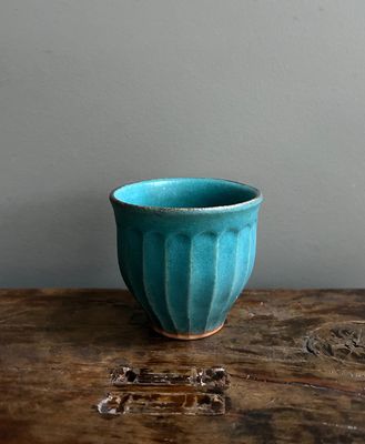 Turquoise Teacup - Mashiko Ware