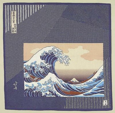 Great Wave Handkerchief