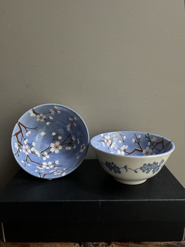 Mizu-Zakura Pair Bowl Set