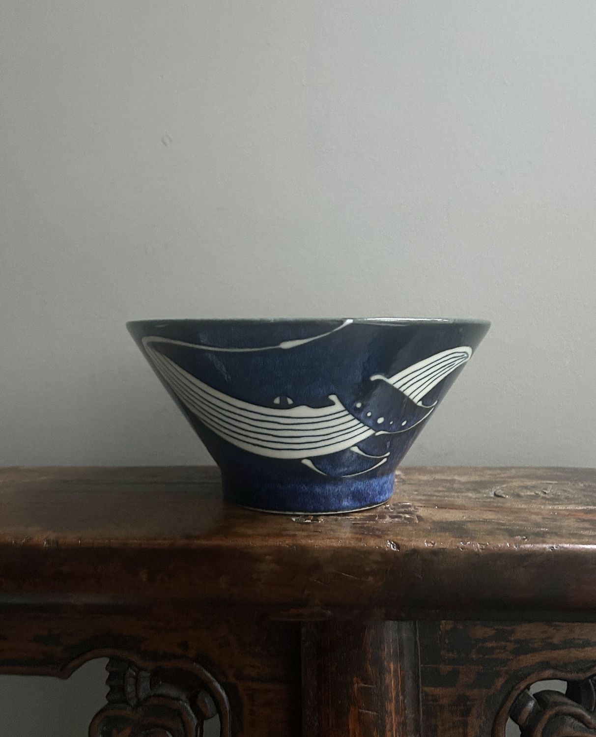 Kujira 19 cm Bowl - Whale Motif