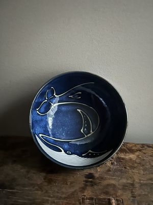 Kujira 16 cm Bowl - Whale Motif