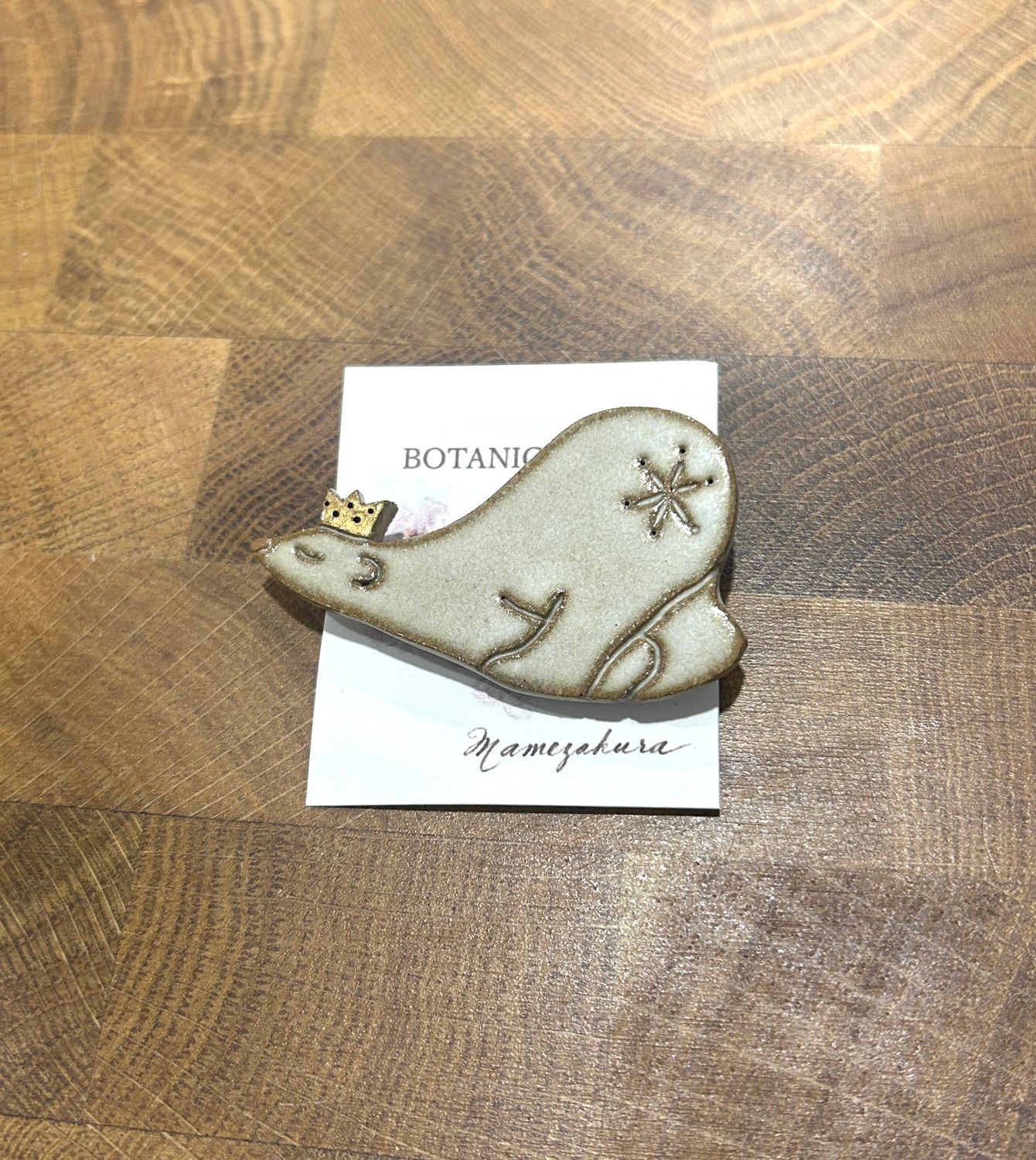 Ceramic Brooch - Polar Bear