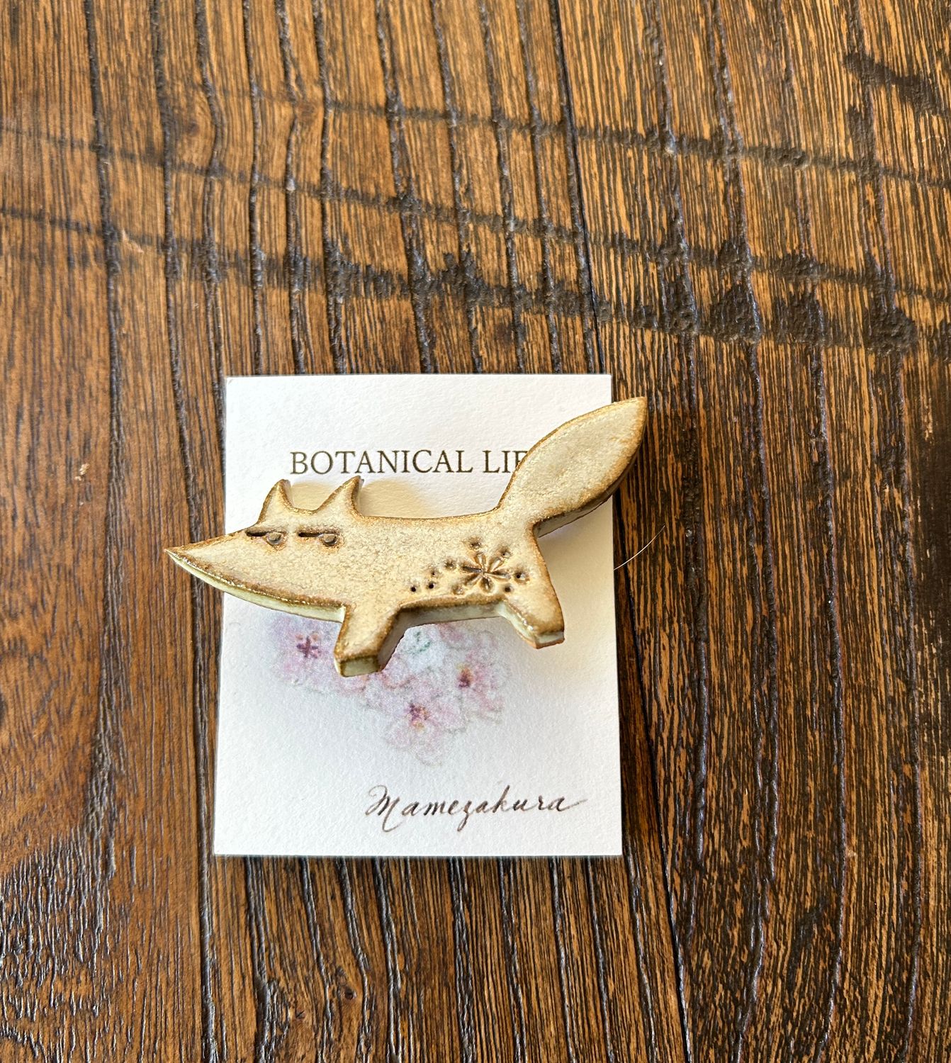 Ceramic Brooch - Fox