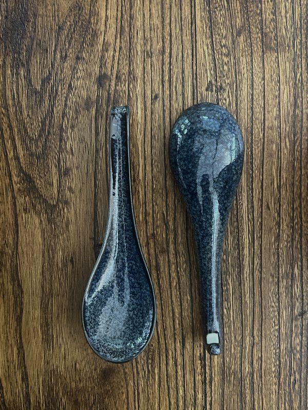 Renge Ceramic Soup Spoon - Navy