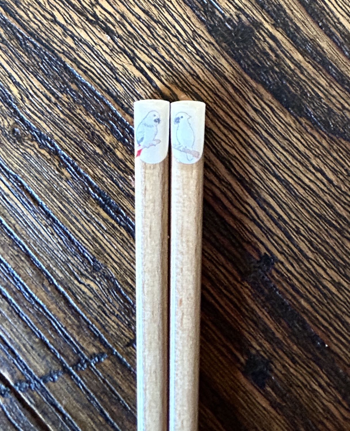 Bird &amp; Animal Chopsticks, Pattern: Parrot