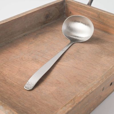 Hammered Stainless Steel Serving Ladle