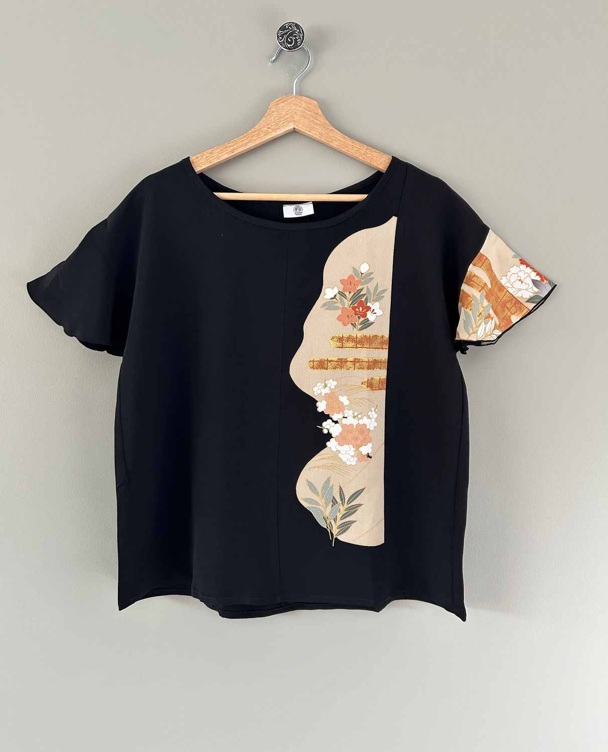 Floral Kimono Silk Blouse