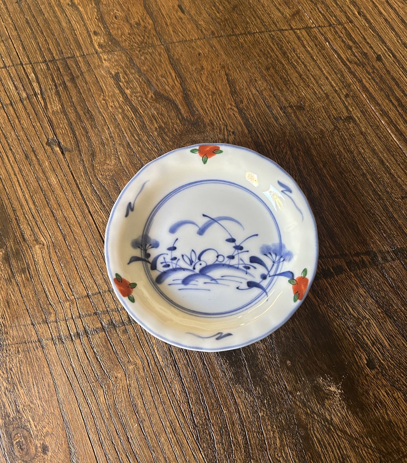 Rabbit Meadow Plate, Shape: Small Round