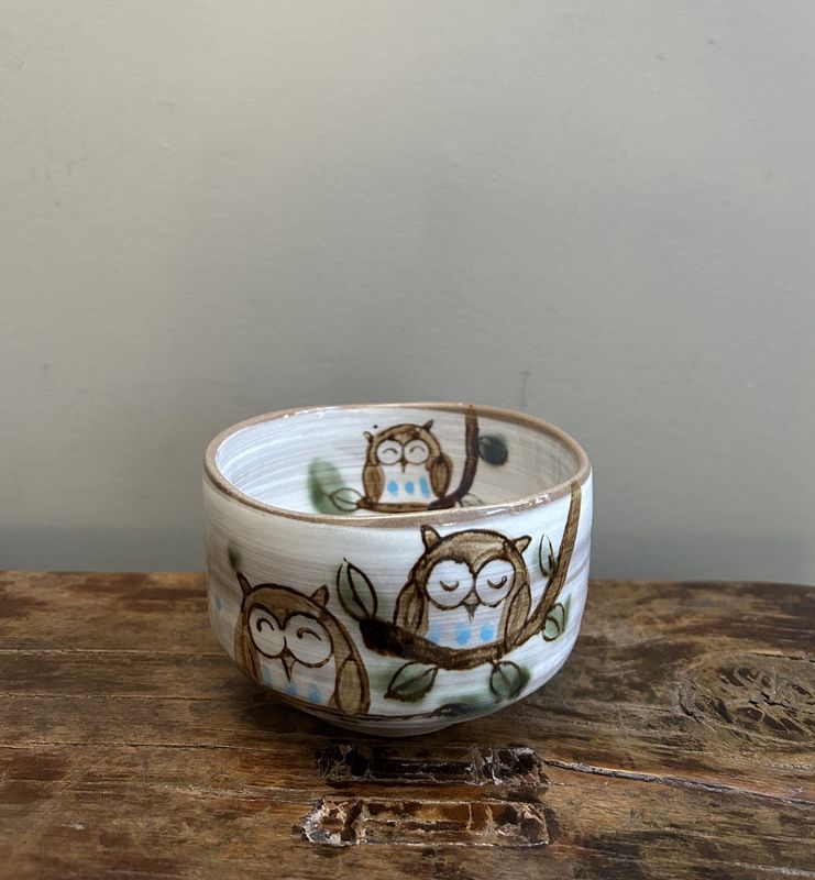 Happy Owls Matcha Bowl