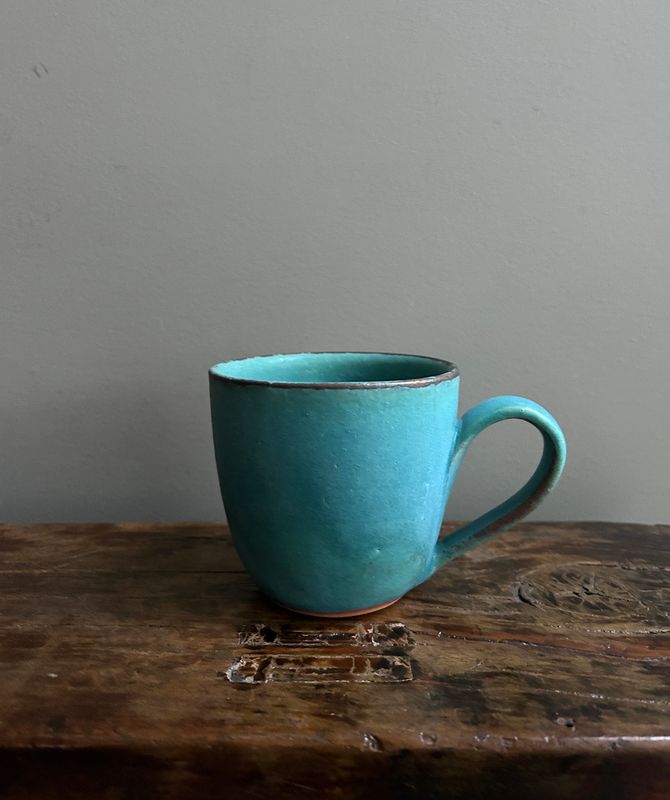 Turquoise Mug Cup - Mashiko Ware