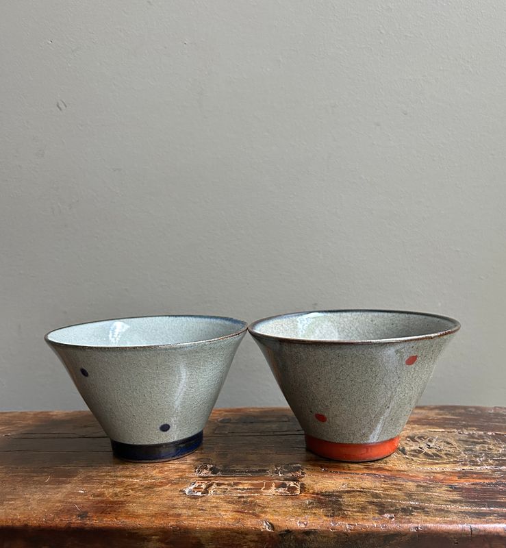 Hasami Ware Handpainted Cat Bowl