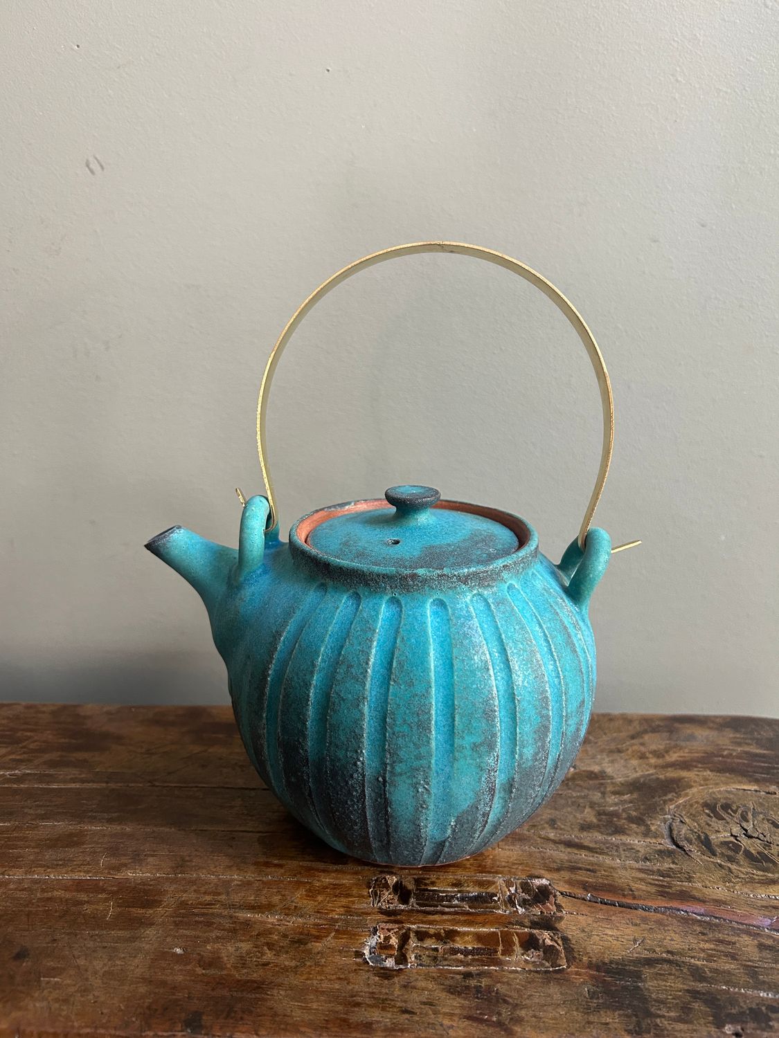 Turquoise Teapot - Mashiko Ware
