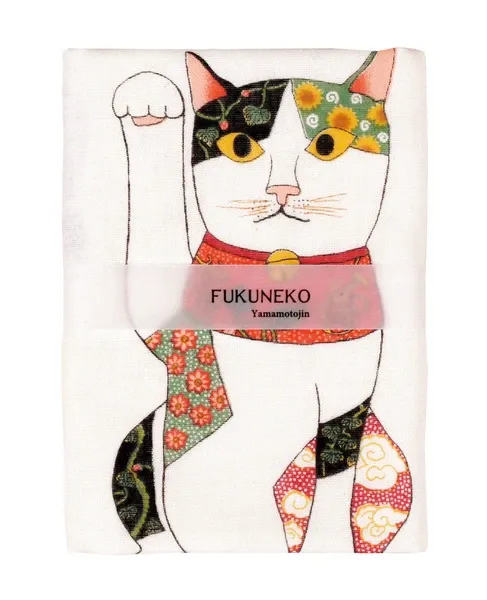 Double gauze hand towel - Lucky Cat