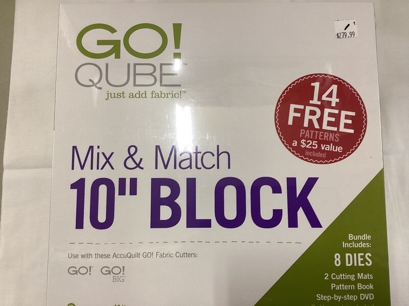 AccuQuilt GO! Qube Mix & Match 10" Block (Includes 8 dies