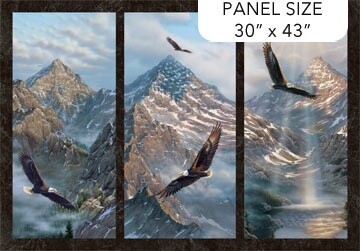 Winged Glory Eagle Panel 30x43