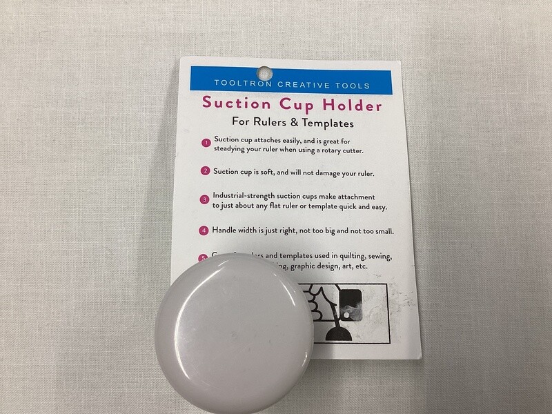 Suction cup holder for rulers &amp; templates