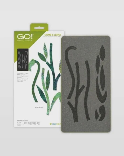 GO! Baby Fabric Cutting Dies-Stems &amp; Leaves #55331