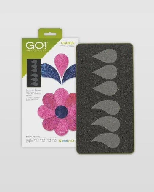 GO! Fabric Cutting Dies-Feathers #55008