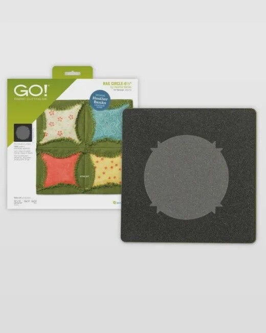 GO! Fabric Cutting Dies-Rag Circle By Heather Banks 6.5&quot; #55170