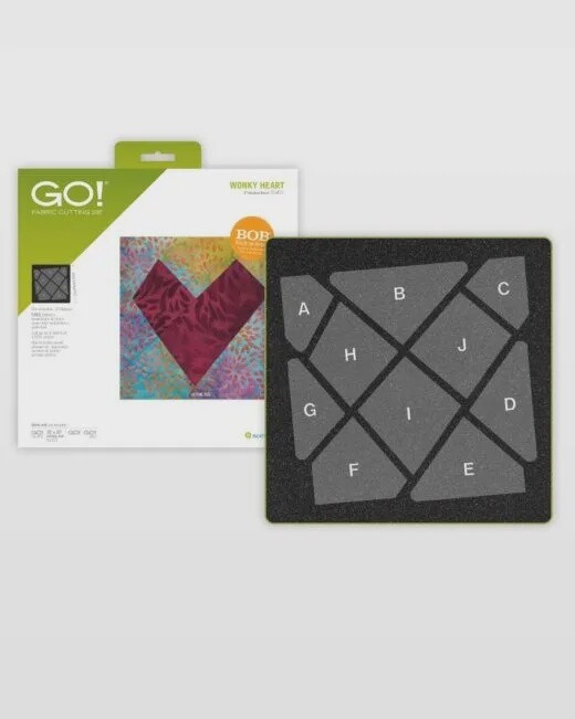 GO! Fabric Cutting Dies-Wonky Heart 6&quot; #55471