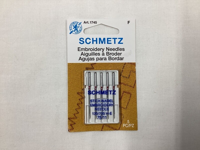 Schmitz #1745 Embroidery Needles 75/11