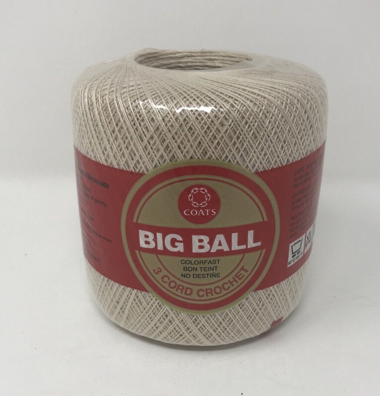 Clark’s Big Ball Crochet Thread Ecru