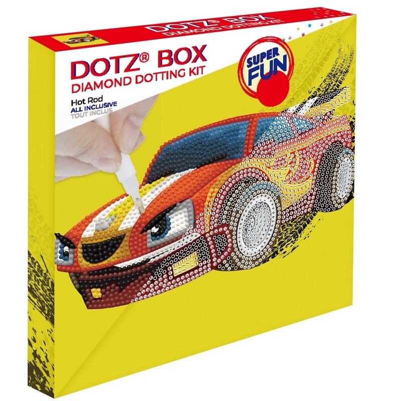 Diamond Art Hot Rod Dotz Box Kit 8.66&quot; x 8.66&quot;