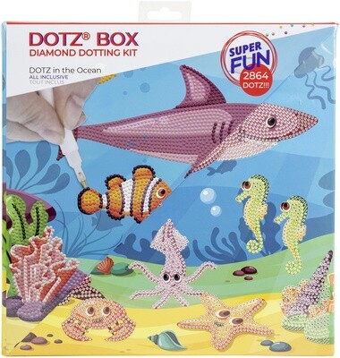 Diamond Art Box Kit 11"X11"-DOTZ In The Ocean